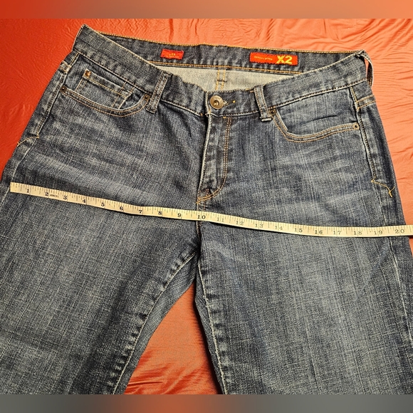 X2 Quality Denim Eva Full Leg Flare Low Rise sz10 E.U.C. - Picture 7 of 10